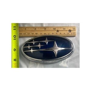 Subaru Blue Silver Stars Oval Grille Emblem Badge